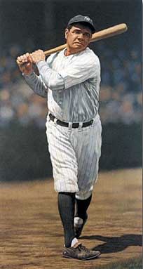 Babe Ruth, mitico giocatore degli Yankees